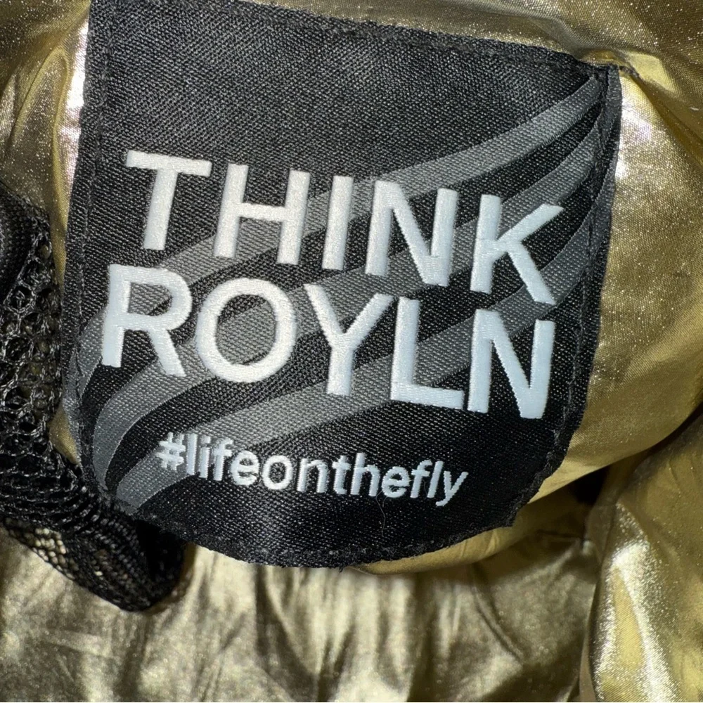 Think Royln Quilted Puffer Tote Bag Pink Black Brown Snake Print New (No Tags) - Picture 7 of 9